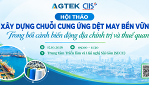 Thư mời tham dự hội thảo “Xây dựng chuỗi cung ứng dệt may bền vững trong bối cảnh biến động địa chính trị và thuế quan”