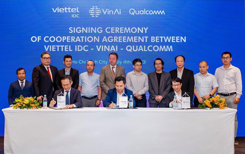 viettel idc hop tac cung vinai va qualcomm day manh cac giai phap ai tai viet nam