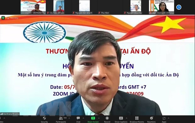 ttxvn tham tan thuong mai an do