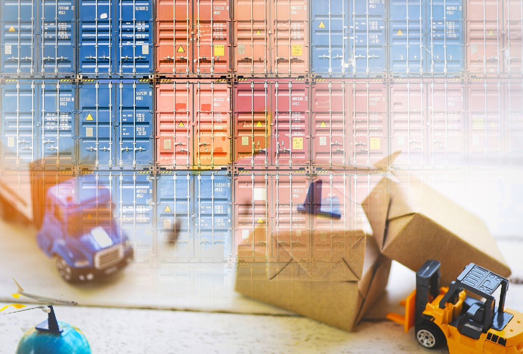bigstock containers logistics export