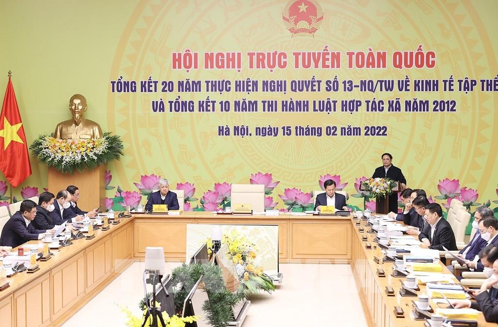 123003 thu tuong pham minh chinh chu tri hoi nghi tong ket 20 nam thuc hien nghi quyet so 13 ve kinh te tap the