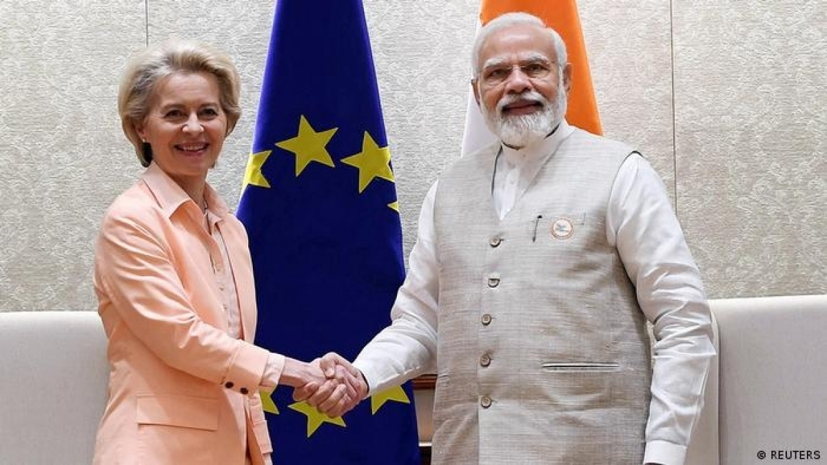 EU An Do quan chuc Leyen va Thu tuong Modi reu